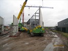 Corse Invest, Buro B te Genk, industriebouw, kantoor - Montage geisoleerde betonpanelen